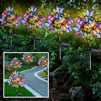 Luces solares para exterior con forma de mariposas | FLUTIX