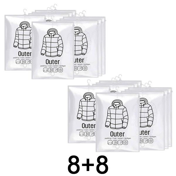 2x Bolsas de almacenamiento al vacío para colgar – (4 uds) | VACUHANG 4+4 GRATIS